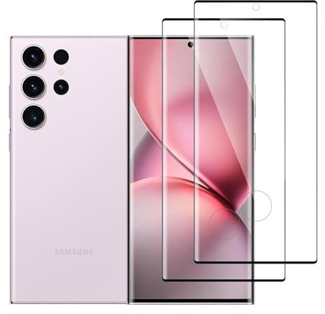 (2 Stück) 9H Schutzfolie für Samsung Galaxy S23 Ultra 5G Panzerglas | HD Klarsicht Displayschutz für Samsung S23 Ultra Folie, Keine Blasen Schutzglas Sensitive Touch Displayschutzfolie