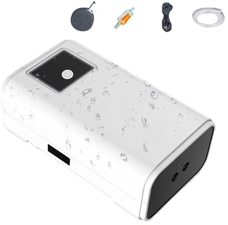 Sauerstoffpumpe für Aquarium - Wiederaufladbare Einstellbare Aquarium-Luftpumpe Tragbare USB-Luftpumpe mit 59-Zoll-Schlauch, Luftpumpen für Aquarium, Gerät für Sauerstoff