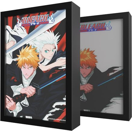Grupo Erik Bleach Lampe LED Licht Deko Rahmen mit Bild und Licht | 20 × 28 × 5 cm - Stimmungslicht Kinder und Erwachsene Zubehör - Offizieller Manga Anime Bleach Merch Geschenke