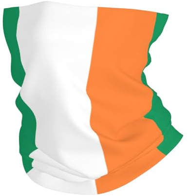 Homme Femme Bandeau Irlande Irlandais Irlandais Bogtrotter Drapeau Classique Foulard Douce Cache Cou Élastique Tour De Cou pour Vélo Pêche Yoga