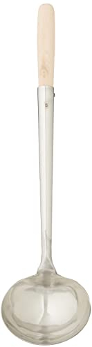 JADE TEMPLE Mestolo per Wok, Rotondo, Acciaio Inossidabile, Argento, Acciaio Inox, Argento, 50 x 33.5 x 37.5 cm