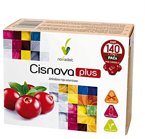 Novadiet – CISNOVA PLUS Cápsulas con Arandano Rojo Americano, Ayuda a Prevenir las Infecciones Urinarias – 60 Cápsulas