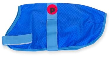 Petface Cooling Summer Dog Coat, 50 cm, Blue (Pack of 1) | Water Activated, Reusable, Helps Prevent Overheating for Medium Dogs