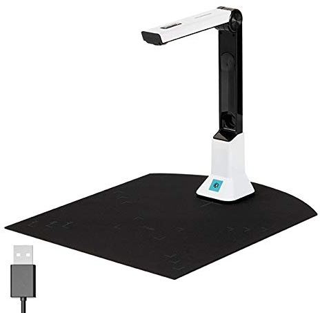 Visualiser For Teaching Scanner Document Camera Usb 8MP HD A4 Format Scanners For Laptops PC Portable Doc Cam Photo Scanner Online Training With OCR, Scan Snap,Multiple Page Auto Scanning,LED ect