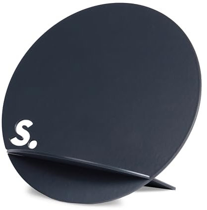 Speks Show-Off-Ständer – doppelseitige magnetische Anzeigetafel aus pulverbeschichtetem Stahl – grau – Magnete separat erhältlich
