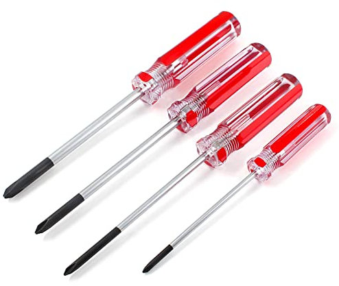 Uenhoy Lot de 4 tournevis magnétiques Tri-Wing avec embout en Y 3 mm, 4 mm, 5 mm, 6 mm