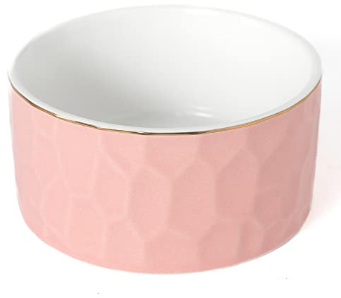 CROWNOS Paper Clip Holder, Ceramic Paperclip Holders, Paper Clip Organizer for Desk, Cute Paper Clip Dispenser, Pink