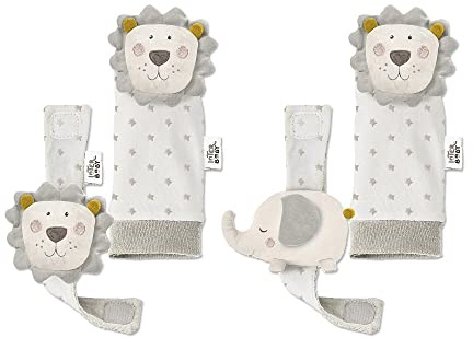 Set Hochets bébé pour pieds et poignets Lion