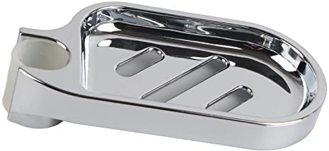 YWBL-WH Seifenhalter, Seifenschalenhalter, Seifenschale, Verstellbare Duschstange, Praktisches Badezimmer-Gadget für Badezimmer und Küche, Magnetische Messerstreifen