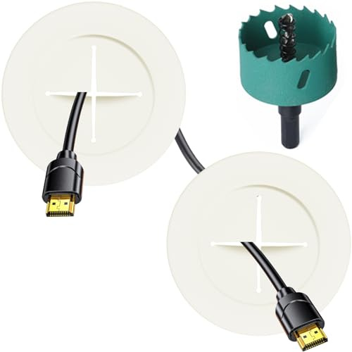 Pibcuny PI-IIA443 | Conceals Wires Flush & Includes Hole Saw Drill Bit for Easy 20-Min DIY