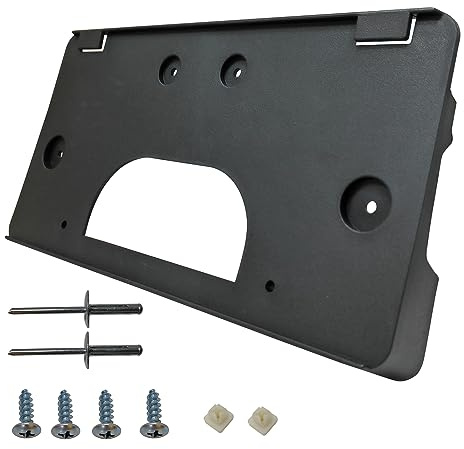 KYYET Front Bumper License Plate Frame Bracket Holder Compatible with 2003 2004 2005 2006 2007 GMC Sierra 1500 2500HD 3500HD Replace 15199886,GM1068135