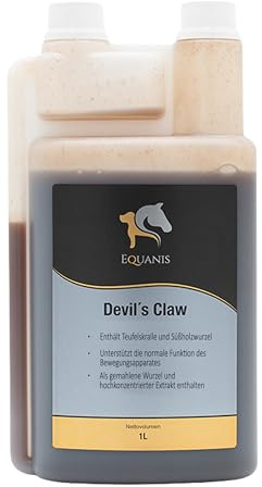 Equanis Devil´s Claw - Flüssige Teufelskralle für Pferde mit Süßholzwurzel und Kamillenblütenextrakt
