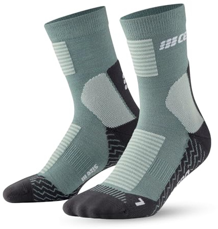 CEP Herren Cold Weather Socks Mid Cut V2 Laufbekleidung Kompressions-Socken Blue/Grey - Hellblau Iv