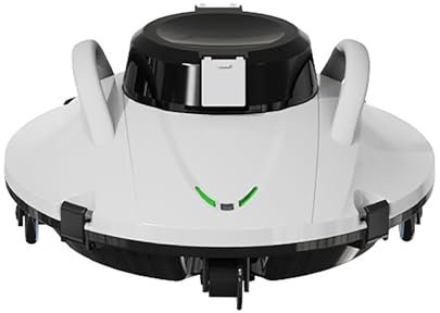 GLOBEXSSX Robot Limpiafondos Inalámbrico, Robot Aspirador Automático De Piscinas, Robot Aspirador para Piscinas Enterradas, Navegación Inteligente, 25° De Ascenso