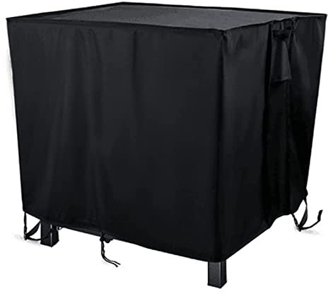 Housse de brasero carrée imperméable pour meubles de jardin d'extérieur – Housses de colonnes de brasero – 90 x 90 x 90 cm