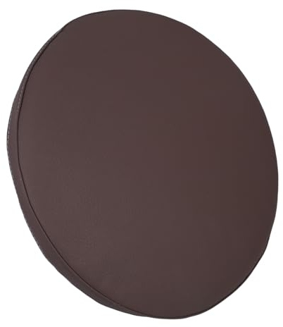Toddmomy Memory Foam Sitzkissen Runde Stuhlpolster Mit Pu-oberfläche Wasserfeste Schaumstoff-kissenmatte rutschfeste Hockerkissen Für Esszimmerstuhl Fensterpolster Tatami-Matte Für
