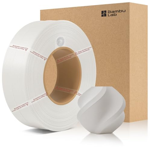 CCTREE Original PLA Matte Refill Filament 1,75 mm, Elfenbeinweiß 11100 | ohne Spule, Matte Surface Texture,3D Druckfilament mit RFID für Bambu Lab A/X/P/H 3D Drucker Series,AMS,1KG +/- 0,03 mm