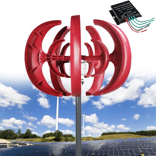 Generador de turbina eólica de 12000 W, 12 V, 24 V, 48 V, kit vertical de 5 cuchillas, imán permanente de CA trifásico con controlador, pequeño generador de energía verde eficiente
