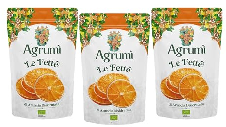 Fette disidratate di arance BIO Agrumì - Confezione da 3 sacchetti da 20gr