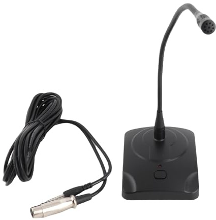 Microfono per computer esterno Microfono professionale per conferenze da tavolo cablato Collo regolabile per PC Laptop Altoparlante Mixer Registrazione vocale per conferenze