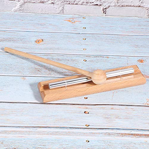 TIKATARER Glockenspiel, Schlaginstrument aus Aluminium und Buchenholz, Holzhammer mit Klangtherapie-Design, Ideal für Yoga, Meditation und Achtsamkeitsübungen