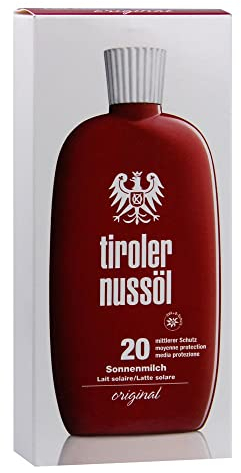 Tiroler Nussöl Sonnenmilch original wasserfest LSF 20, 1er Pack (1 x 150 ml)