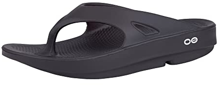 OOFOS Heren Ooriginal Thong flip flops-& Outdoor flip flops, Schwarz, 43 EU