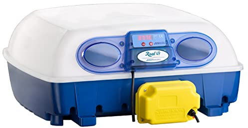 Borotto Real 49 | Brutautomat Vollautomatisch, Inkubator Professionelle Brutmaschine 49 Eier oder 196 Kleine Eier mit Automatischem Eierwendemechanismus, Temperaturregelung | Hergestellt in Italien