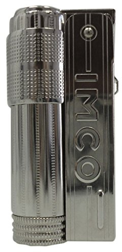 IMCO Super/Triplex Oil Schriftzug Benzinfeuerzeug, Chrome Nickel