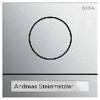 Türstationsmodul System 106 Aluminium GIRA 5565926