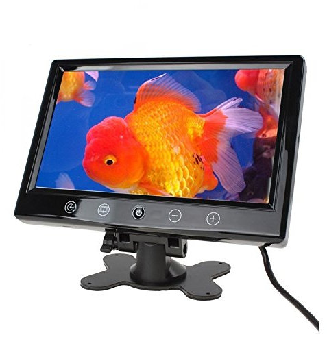 TEMPO DI SALDI Monitor LCD 9 Pollici Auto Pulsanti Touch 2 Ingressi AV Per Videosorveglianza