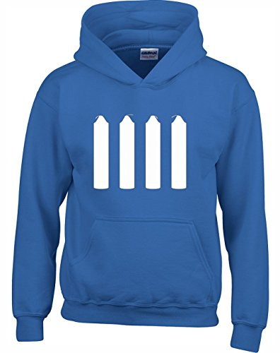 Crown Designs Four Candles Funny Unisex Hoodies for Men, Women & Teenagers - Navy / 4X-Large
