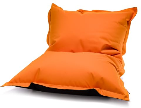Ecopuf Sitzsack Sitzsack | Kissen aus wasserdichtem Polyester Größe M | Bodenkissen | Sitzsack für den Außenbereich Füllung aus Polystyrolperlen EPS Dim 100 x 140 cm