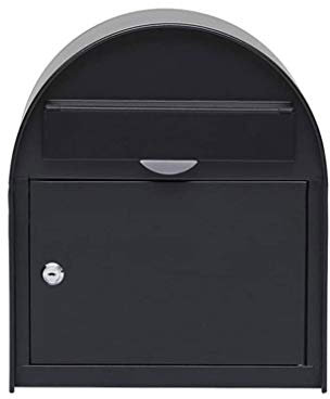 SMSOM Wandhalterung Abschlussbarer Postfach - Outdoor Galvanized Metallschlüssel Große Kapazität - Gewerbliche ländliche Hauptseite Dekorative & Büro Business Parcel Box Pakete Drop Slot Secure Lock -