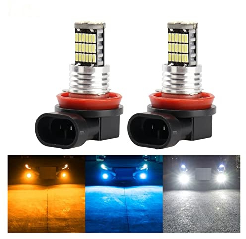 LingLONG 2st Dimljus H8 H11 Led HB4 9006 HB3 9005 H1 LED H3 H7 LED 4014 4 5SMD 1200LM Bilkörningslampa Auto LED-lampor (Emitting Color : Amber, Socket Type : H1)
