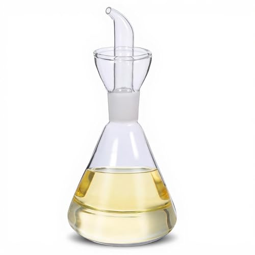 Gatuida Ölflasche Mit Ausgießer: Olivenöl Flasche 500ml Ölspender Glas Auslaufsichere Olivenölspender Essig Ölflaschen Spender zum Befüllen für Küche Und Grill