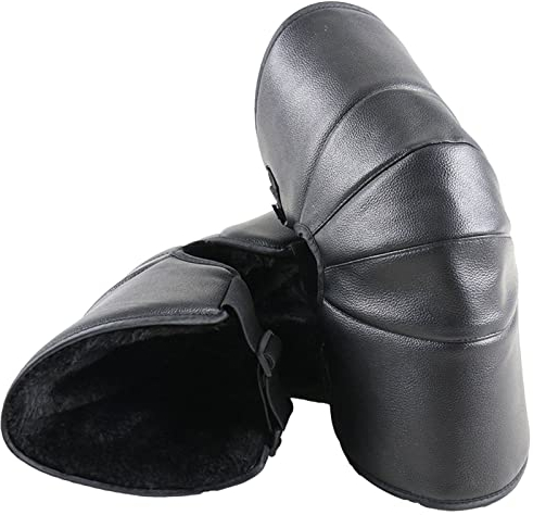 Winter Motorrad Knieschoner PU-Leder Knieschützer Kniewärmer Warmer Verdicken Winddicht Wasserdicht Kältebeständig Knie Stulpen Kniepflege Für Outdoor Sport Damen Herren Ältlich Menschen