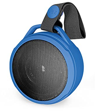 JAZ SBS Speaker Wizard da 3W, Cassa Musica Water Resistant IPX6, Altoparlante Wireless con Laccetto e Cavo di Ricarica, Blu