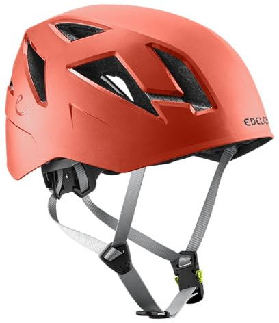 EDELRID Unisex – Casco de Escalada Zodiac II, Color Rojo, 55-61 cm