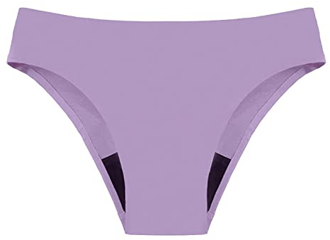 Singular-Point Perioden UnterwäSche Starke Blutung,UnterwäSche+Periode,5Er Pack MäDchen Unterhosen,Helles Lila,XS