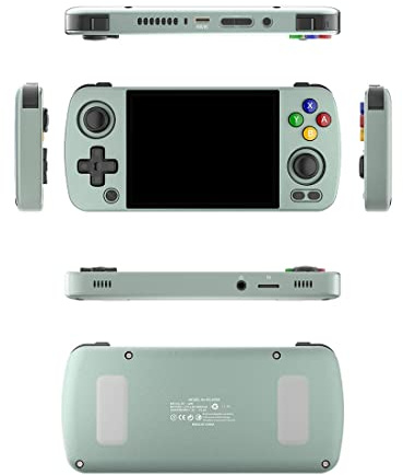 MOLVUS RG405M Handheld Game Console Android 12, 4+128G No Game 4 Inch IPS Metal Retro Arcade Game Console Portable Emulator Retro Console Video Game Player for Adults