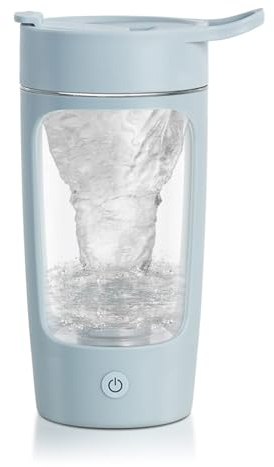 Shaker elettrico, bottiglie per frullatore, realizzate in Tritan – senza BPA – Mixer portatile tazza/shaker ricaricabile USB per frullati proteici e frullati sostitutivi dei pasti, 623,7 g (blu)