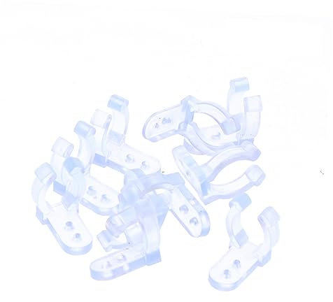 Housoutil 40stücke Transparent Pvc Led Lichtschlauch Befestigung Clips Halter Für Runde Lichtschläuche Montage