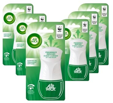 Air Wick Plug-in Diffuser (Pack of 6) - Scented Oil Warmer for Electrical Air Freshener (No Refills)