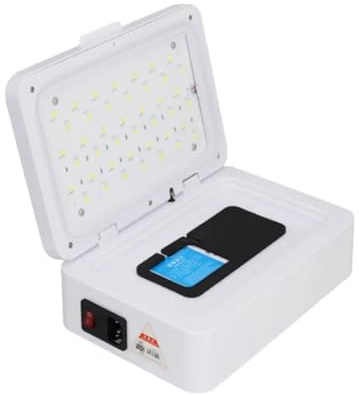 Máquina de laminación silenciosa al vacío, curado UV inteligente multifuncional for teléfono móvil, Protector de pantalla de borde de ángulo recto Fácil de usar para principiantes y profesionales