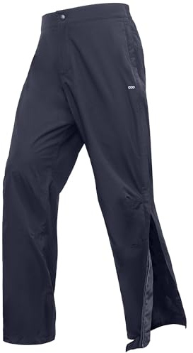 33,000ft Pantaloni antipioggia da uomo, impermeabili, con cerniera, traspiranti, a 2 strati, per ciclismo, antivento, per attività all'aria aperta, con tasche