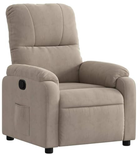 vidaXL Reclinerfåtölj taupe mikrofibertyg, liggfåtölj, fåtölj, justerbar fåtölj, liggfåtöljer, fåtöljer, justerbara fåtöljer, lutningsbar fåtölj
