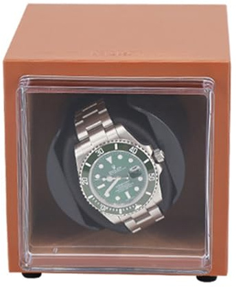 Caja Giratoria para Relojes con 1 Epítopo Estuche para Relojes Automaticos con Motor Mabuchi Silencioso 5 Modos De Rotación Fuente De Alimentación Dual