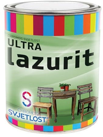 B&S chromos-svjetlost uk ULTRA LAZURIT - Wood Stain, 0.75L Transparent Matt Finish for Indoor & Outdoor Wood, Protective & Decorative For Exterior and Interior Surfaces 05 Oak, 750ml