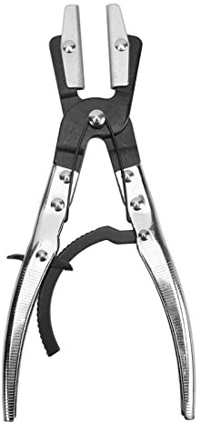 CHEOTIME Hose Clamp Pliers Hose Pinch Off Plier, Ratcheting Jaws Swiveling for Cleaning Machine Drains, Auto Hoses, Radiator Pipes, Brake Pipes, Coolant Pipes (12 Inch)